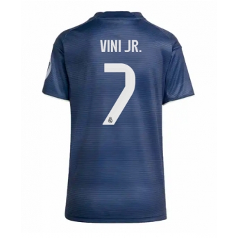 Real Madrid Vinicius Junior #7 Maglia Gara Trasferta Repliche 2025-26 Donna Maniche Corte